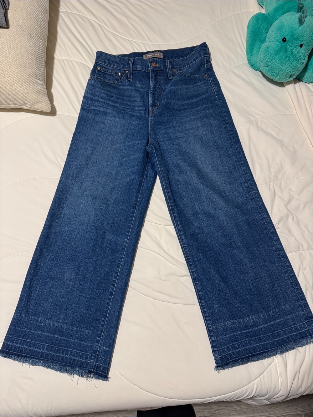 Point Sur Wide Leg Crop Denim Jeans